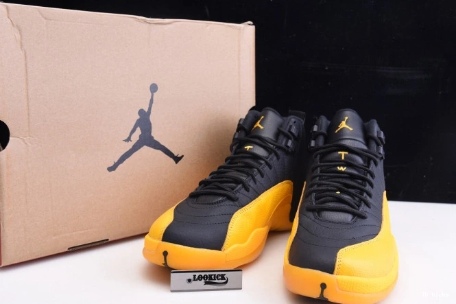 Reps TBK Retro University Air Black Gold 130690-070 12 Jordan 0731